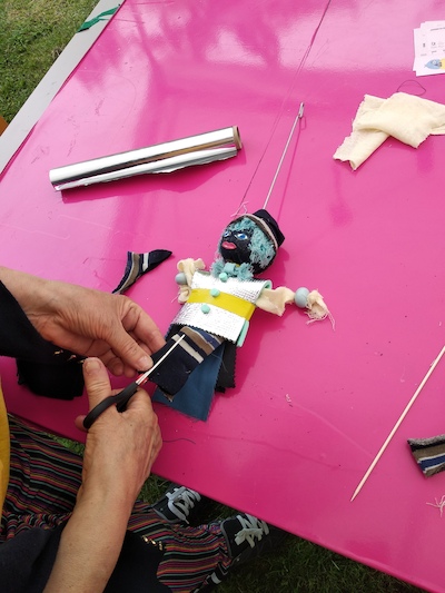 Marionetas de Vara - Dom Barom e Madame Arame Marionetas de Vara - Dom Barom e Madame Arame