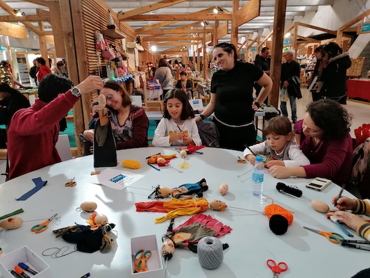 Rod Puppets - Dom Barom and Madame Arame Rod Puppets - Dom Barom and Madame Arame